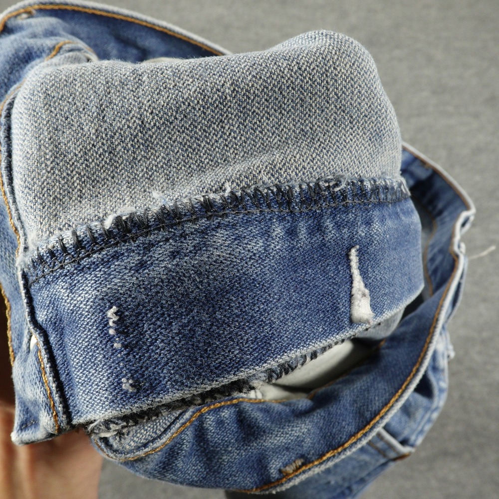 Wrangler Jeans Men 40x34 Blue Straight Leg Cowboy Cut Denim Workwear Regular Fit - Picture 4 of 9